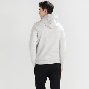 Pullover Hoodieผู้ชายHooded Sweatshirtเสื้อโปโลHeatherสีเทา - Product Image 5