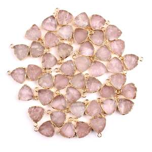 ขั้วต่อพลอยควอทซ์สีน้ำเงินที่ออกแบบได้ตามต้องการมีแบรนด์ยอดนิยมหินเงินชุบทองรูปแปดเหลี่ยม - Product Image 2