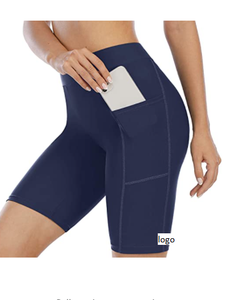 Pantalones cortos de baño con bolsillos para mujer, bañador de cintura alta, personalizado, pantalones cortos de tela, pantalones cortos de tabla 82% nailon, 18% LICRA - Product Image 5