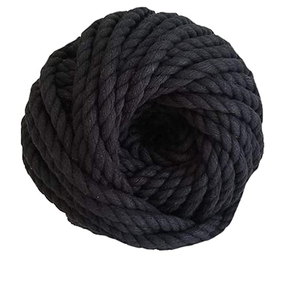 Cuerda trenzada de algodón de 5mm de fabricante para ropa, cuerda trenzada natural, cuerda de tres hilos - Product Image 2