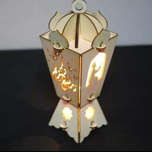 Linterna decorativa para el hogar, farol de diseño personalizado de lujo, diseño musulmán, Mdf, decoración para el hogar, regalo Eid, Ramadán - Product Image 2