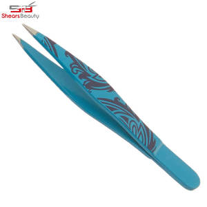 Pinzas para cejas de acero inoxidable profesionales personalizadas 2023, Punta puntiaguda de la mejor calidad para depilación - Product Image 3