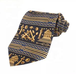 Corbata de seda personalizada para hombre, corbata de regalia masónica, alta calidad, gran oferta - Product Image 1