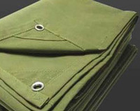 Bâche en toile ignifuge 16oz robuste
