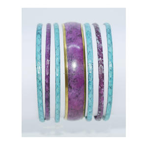 2004 marzo joyería internacional muestra colorido conjunto de pulsera de latón antiguo para mujeres Nairobi Kenia brazalete de tono dorado joyería - Product Image 3