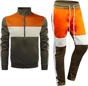 Produit de vente chaud 100% survêtements en molleton de polyester pour hommes vêtements de fitness OEM ODM vente en gros costumes deux pièces ensemble de jogging 2025 - Product Image 1