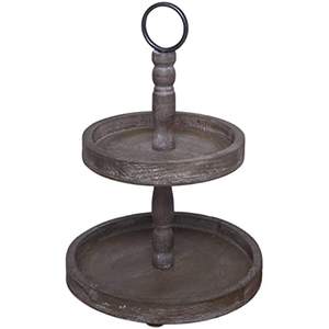 India Manufacturer Rustic Round <b>Wooden</b> Wedding Cake Dessert Serving Tray Stands for Hot Sale Product - Product Image 2