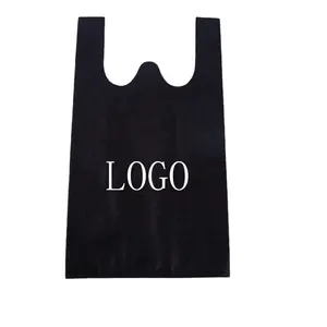 Precio de fábrica al por mayor Bolsas no tejidas 35X17X35 Camiseta no tejida Bolsa de compras Bolsas de compras de moda no tejidas promocionales