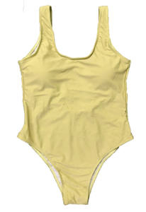 Bikini sexy sans manches en polyester 100% de haute qualité pour femmes, printemps-été, col rond, uni, ajusté, élégant et respirant - Product Image 2