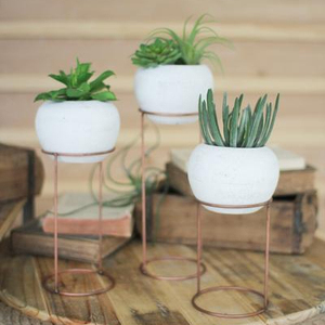 New Handcrafted Metal Planter - Product Image 1