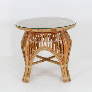 Mesa de centro de ratán, esquinera - Product Image 1