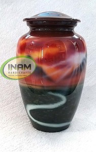 Urna de cenizas hermosa de diseño único de calidad extrema para cenizas de adultos/urnas de cremación de latón cenizas de adultos - Product Image 2