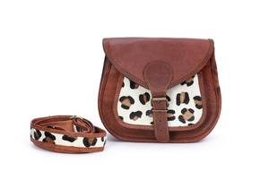 Femmes élégant Vintage en cuir véritable sac à bandoulière simple sangle fermeture éclair bouton à la mode imprimé Animal étanche selle - Product Image 3