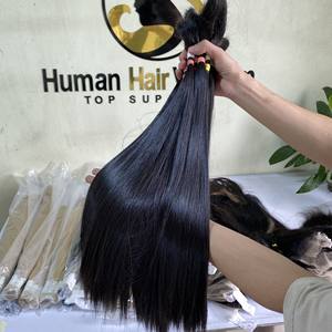 Wholesale Top Quality <b>One</b> Donor Bone Straight Human <b>Hair</b> <b>Extensions</b> Unprocessed Raw Virgin Bulk Human <b>Hair</b> - Product Image 3