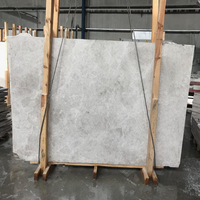 Dalles de marbre poli gris clair Tundra 2025, 2 cm d'épaisseur, nouveau modèle, qualité supérieure, pour appartement, fabriqué en Turquie, CEM-SLB-40