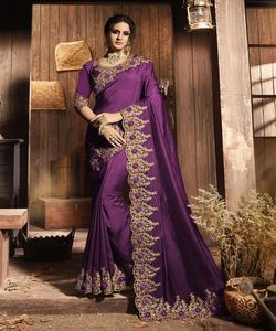 Banarasi Soie Jacquard Saree avec Chemisier Femmes Porter Dames Fête Festival Usage Quotidien Doux Coton Soie Sari En Gros Bas Prix Alphanumero - Product Image 3