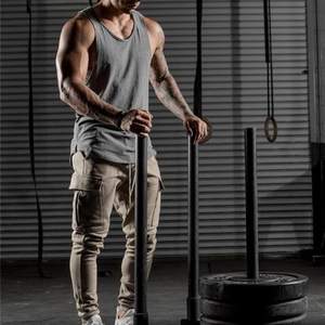 Camiseta sin mangas atlética para hombre, prenda de vestir, ligera, de alta calidad, con estampado de gel de silicona, para gimnasio - Product Image 4