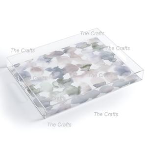 Plateau de service en acrylique de forme rectangulaire pour accessoires de table Plateau de service de qualité supérieure à bas prix - Product Image 3