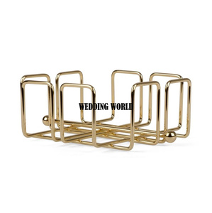 Porte-serviettes en métal doré de grande taille, distributeur de mouchoirs de Table de grande taille, design Unique, porte-serviettes traditionnel Vintage - Product Image 4