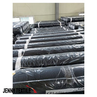 Tissu d'abaya noir, Polyester élastique et spandex, pour femmes, coréen, lot de stock, meilleur prix
