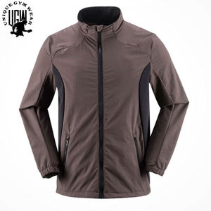 UNIQUE GYM WEAR <b>Men's</b> Winter Slim Fit <b>Soft</b> <b>Shell</b> <b>Jacket</b> Windproof Waterproof Breathable Eco-Friendly Nylon/Polyester/Cotton - Product Image 4