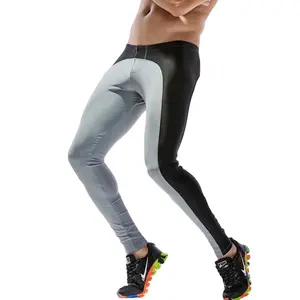 กางเกงรัดกล้ามเนื้อออกกำลังกายสำหรับผู้ชาย,กางเกงรัดรูปแบบกำหนดเองสำหรับยิมออกกำลังกายโลโก้