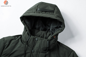 Chaqueta Acolchada Ligera Reversible y Transpirable para Hombre, Marca MESS SPORTS, con Capucha, para Invierno, Informal, para Exteriores, Ultraligera, de Poliéster/Algodón - Product Image 5