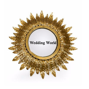 Espejo de pared de Metal de lujo de alta calidad hecho a mano diseñador espejo colgante de pared clásico elegante diseñador nuevo espejo de pared de hierro - Product Image 4