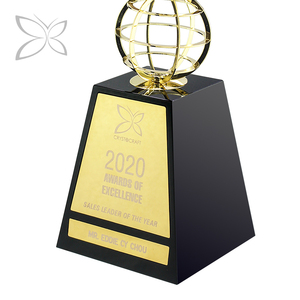 Crystocraft Cá Nhân Hóa Sang Trọng Mạ Vàng Eagle Trang Trí Với Rực Rỡ Cắt Pha Lê Giải Thưởng Trophy - Product Image 6