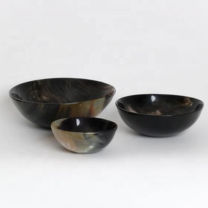 Juego de platos de cuerno natural hechos a mano, diseño rústico fuerte de la mejor calidad, artículos de bebida sostenibles pulidos, fabricante indio - Product Image 3