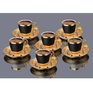 Thổ Nhĩ Kỳ Tách Cà Phê Bộ 6 Ottoman Anatolian Hy Lạp Arabic Trà Thiết Đồng Espresso Mugs Bán Buôn Quà Tặng Hồi Giáo Thiết Amazon FBA
