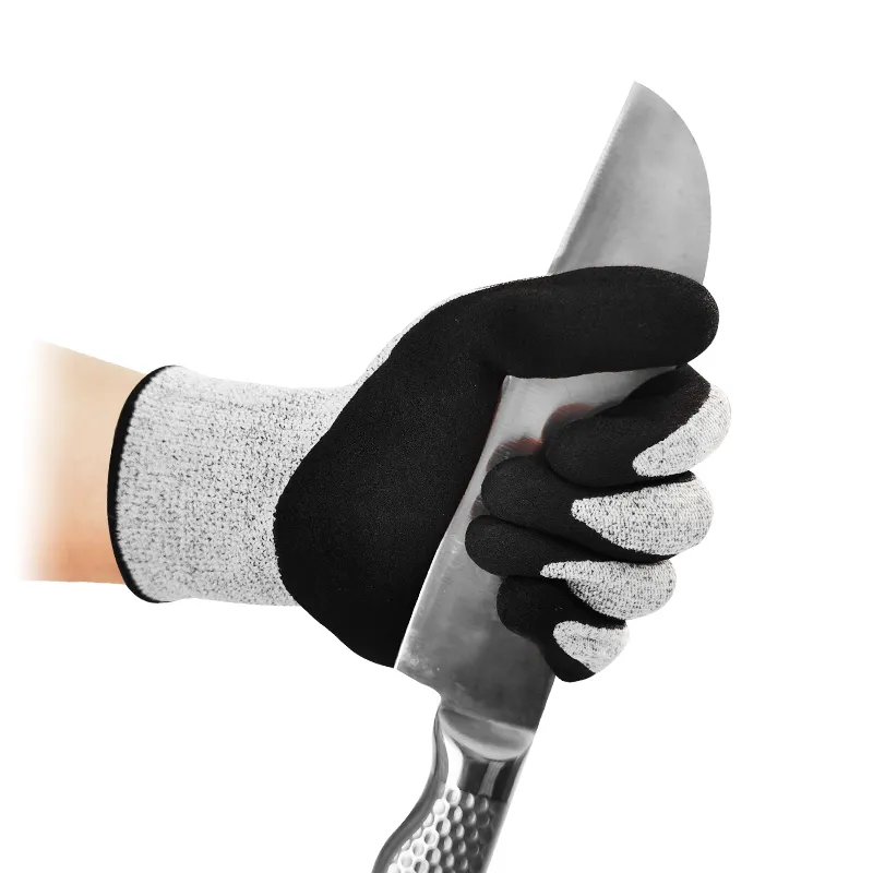 RTS Cut Resistant Nitrile Coating Work Safety Garden Gloves Anti-cut Protection Gloves oil abrasion wear resistant