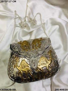 Handmade Designer Evening <b>Bag</b> Exclusive Brass <b>Clutch</b> Purse <b>for</b> Bridal <b>Wedding</b> Parties as a Party Accessory - Product Image 3
