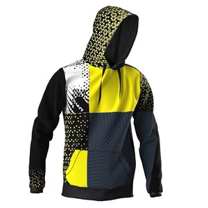Sudadera con capucha para hombre, prenda deportiva masculina de poliéster 100% con logotipo impreso personalizado, jersey liso con bolsillo, venta al por mayor, fábrica de primavera - Product Image 4