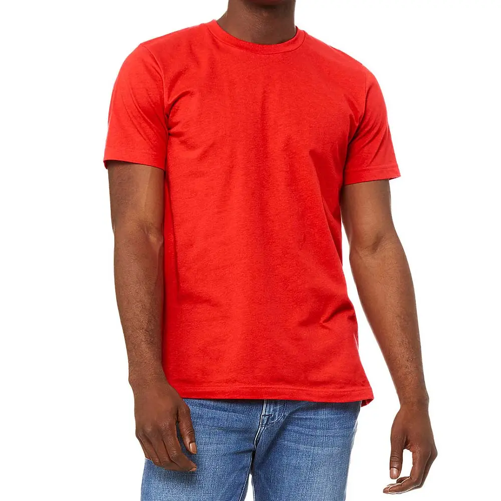 リラックスフィットジャージー半袖クルーネックTシャツメンズプレーンTシャツあなたのパーソナライズされたTシャツベラキャンバスTシャツ