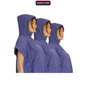 Logotipo personalizado e impresión de la mejor calidad, colores sólidos, tamaño personalizado 100%, batas de playa de algodón de rizo, exportador en India - Product Image 1