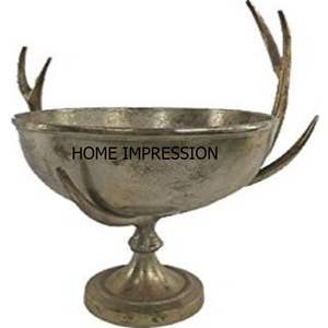 Tazón de tuerca encantador Aluminio blanco esmalte fruta Antler tazones para servir tazones de asta de diseñador de metal para proveedores mayoristas - Product Image 5