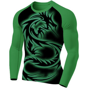 BJJ rash GUARD พิมพ์ลายแขนยาวสำหรับผู้ชาย - Product Image 6