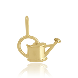 Pendentif en argent sterling 925 plaqué or de style Hip Hop avec perle et diamant cadeau populaire pour femmes et dames - Product Image 1