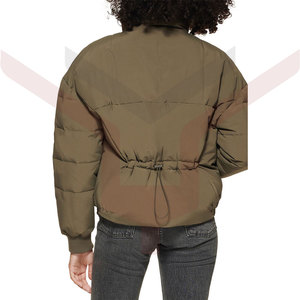 Vêtements personnalisés avec logo 2022 pour femmes, manteaux courts, vestes matelassées chaudes en laine épaisse pour femmes - Product Image 1