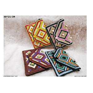 Pochette en raphia pour femme, pochette de soirée en vogue, fourre-tout de fête, style indien - Product Image 1