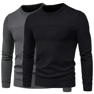 Sweat-shirt à manches longues sur mesure pour homme Tissu polyester/coton de haute qualité Col rond Coupe-vent Imperméable - Product Image 4