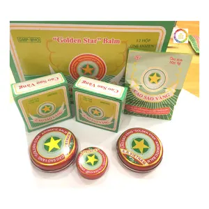 Bitkisel Vietnam altın yıldız aromatik balsamı Cao Sao Vang toplu en rekabetçi fiyat ile grip soğuk ve headachee