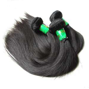 Extensiones de cabello humano Natural, sin procesar, indio, virgen, Remy - Product Image 1