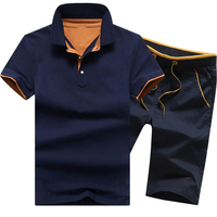 Vêtements Décontractés d'Été pour Hommes, Ensemble de Survêtement 2 Pièces Homme: Chemises et Shorts, Tenue de Sport