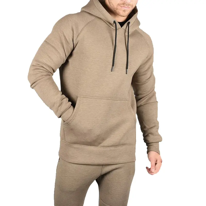 Sudadera con capucha de mezcla de algodón grueso para hombre, Jersey deportivo personalizado de manga larga, jersey para gimnasio