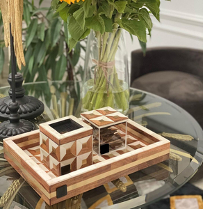 Axiom Home Accents Bois Os Incrustation Bakhoor Brûleur Plateau Dernière Conception Mabkhar Résine Brûleur D'encens pour Usage Religieux Décor À La Maison - Product Image 6