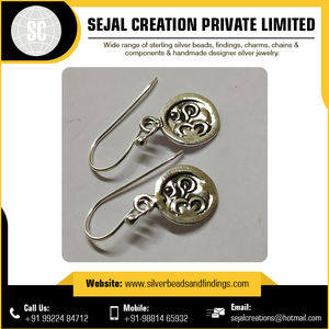 Pendiente de Plata de Ley 925 con acabado tribal sin costuras con CZ y hallazgos de joyería de moda de perlas - Product Image 2