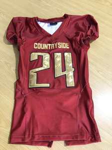 Camiseta de sarga con diseño personalizado para jóvenes, uniformes de fútbol americano, pantalones integrados, 2022 - Product Image 2