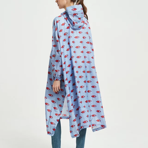 แจ็กเก็ตยาวพิมพ์ลายผ้าโพลีเอสเตอร์กันน้ำสำหรับผู้หญิงเสื้อแจ็กเก็ตใส่ทำงาน - Product Image 6